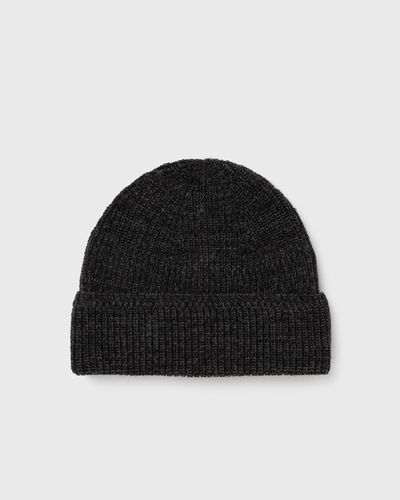 Norse Projects Wool Cotton Rib Beanie, grey