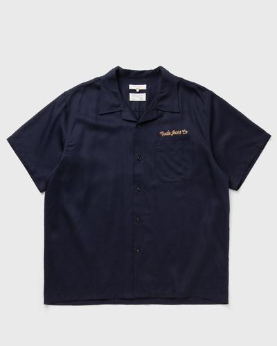 Nudie Jeans Arthur Bowling Shirt 8 Wonders, blue
