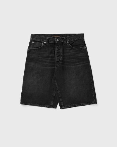 Nudie Jeans Zeb Denim Shorts Night Dune, black