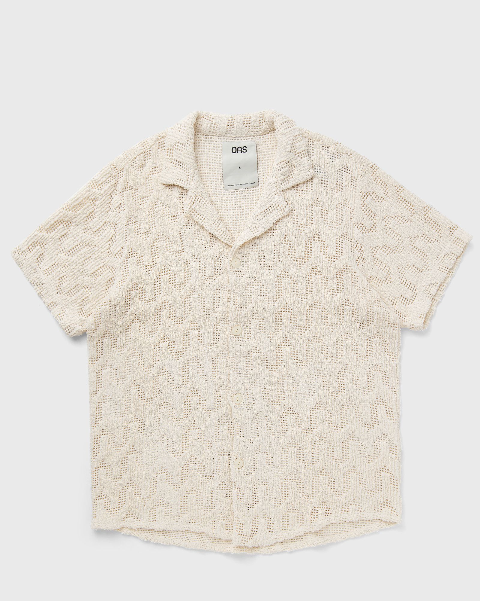 OAS Atlas Cuba Crochet Shirt, beige