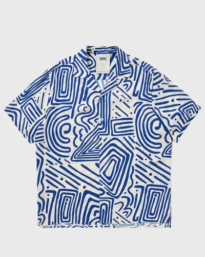 OAS Eldovado Viscose Shirt, blue|white