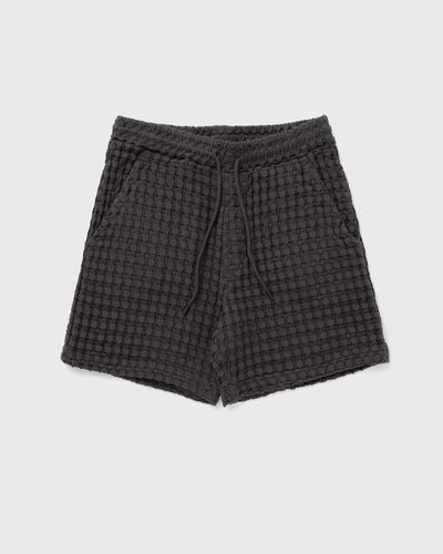 OAS Nearly Black Porto Waffle Shorts, black