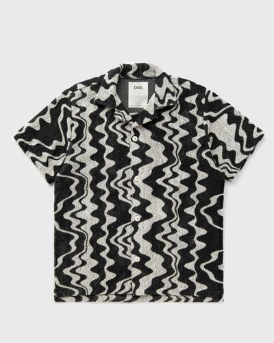 OAS Nero Verve Cuba Terry Shirt, black|white
