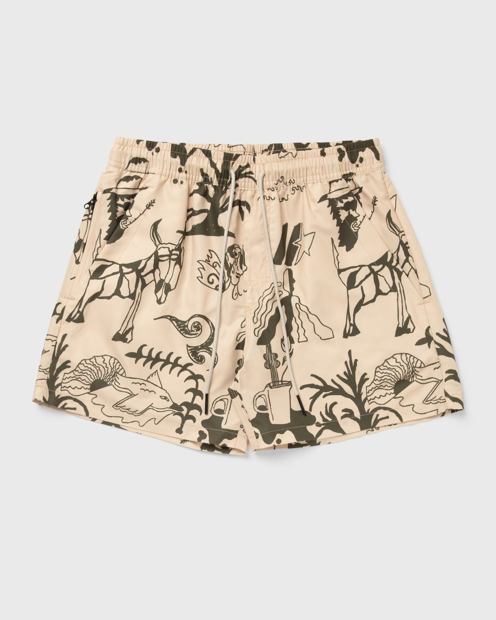 OAS Poplan Swim Shorts, green|beige