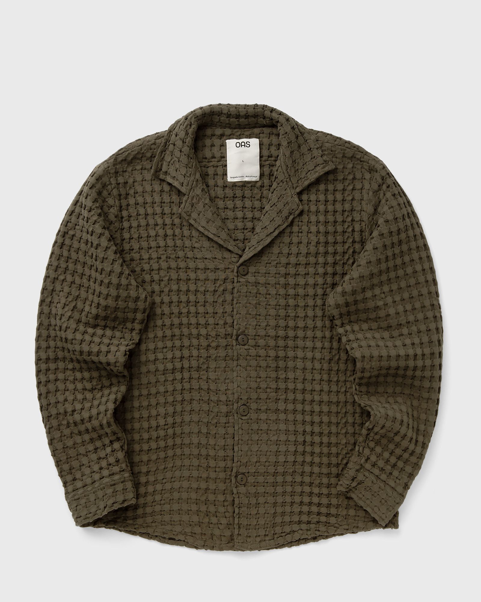 OAS Turtle Waffle Cuba Long Sleeve, green