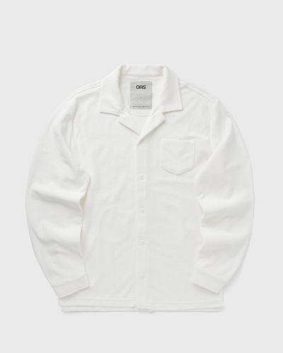 OAS White Terry Camisa Shirt, beige