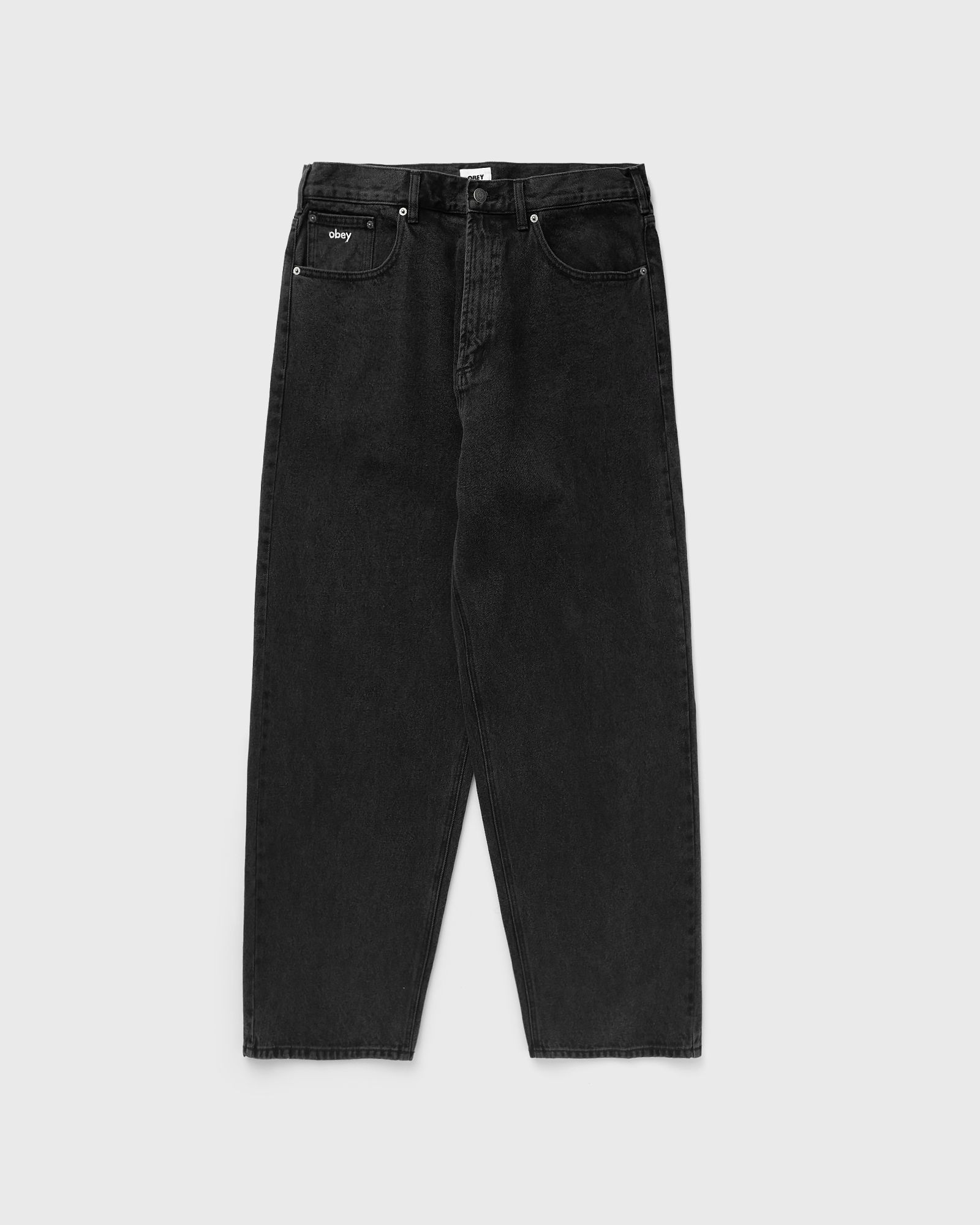 Obey Bigwig baggy denim, black