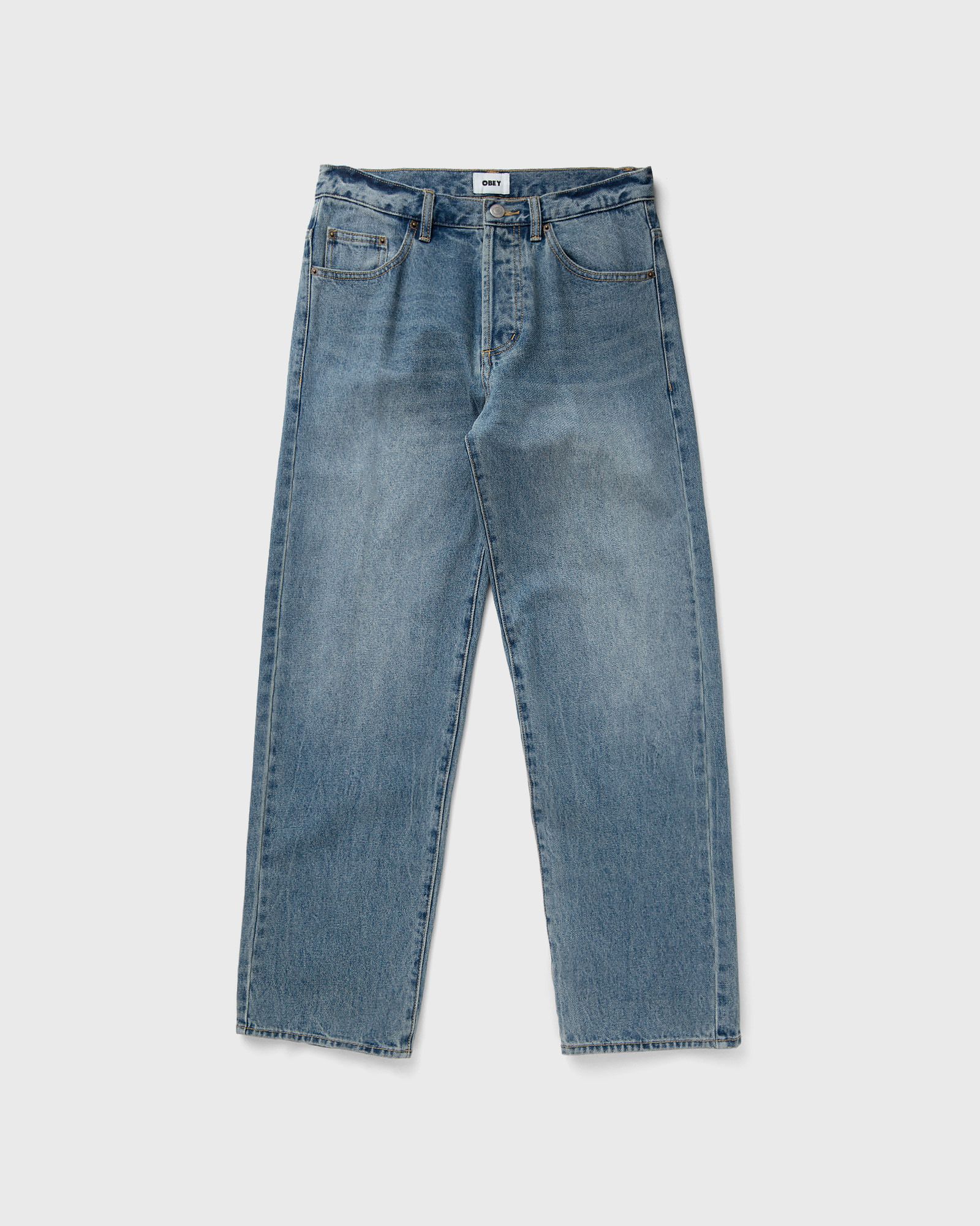 Obey Boxcar straight leg denim, blue