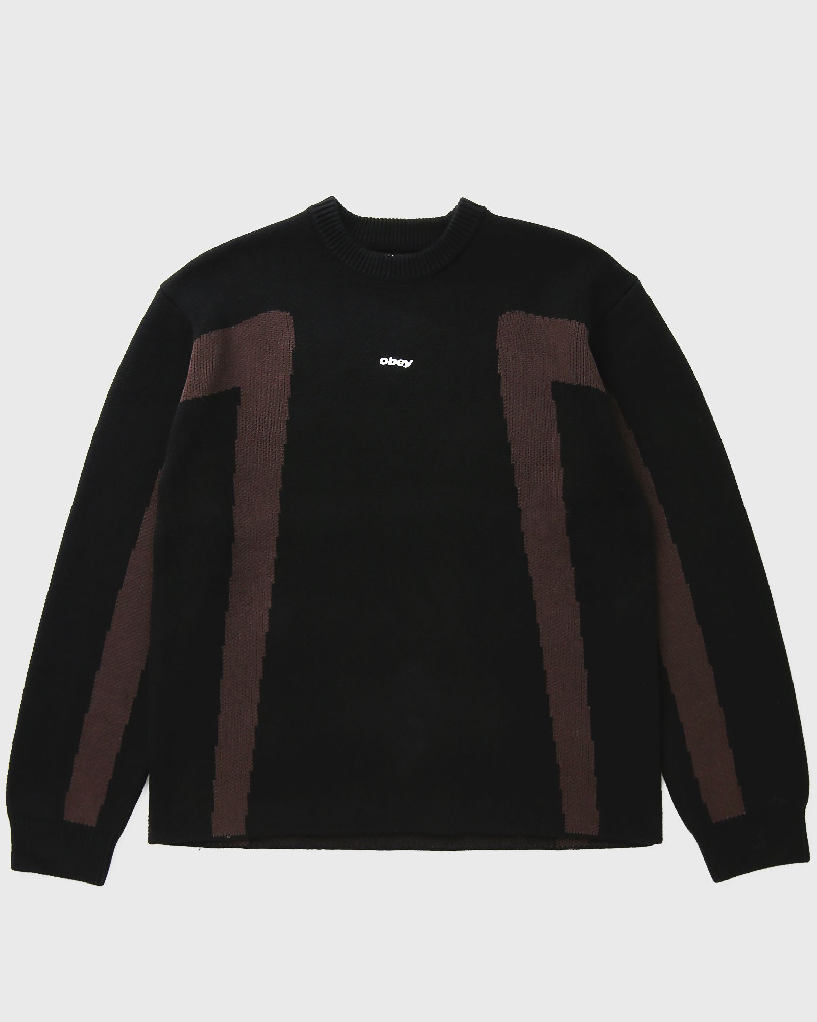 Obey BRANN SWEATER, black|brown