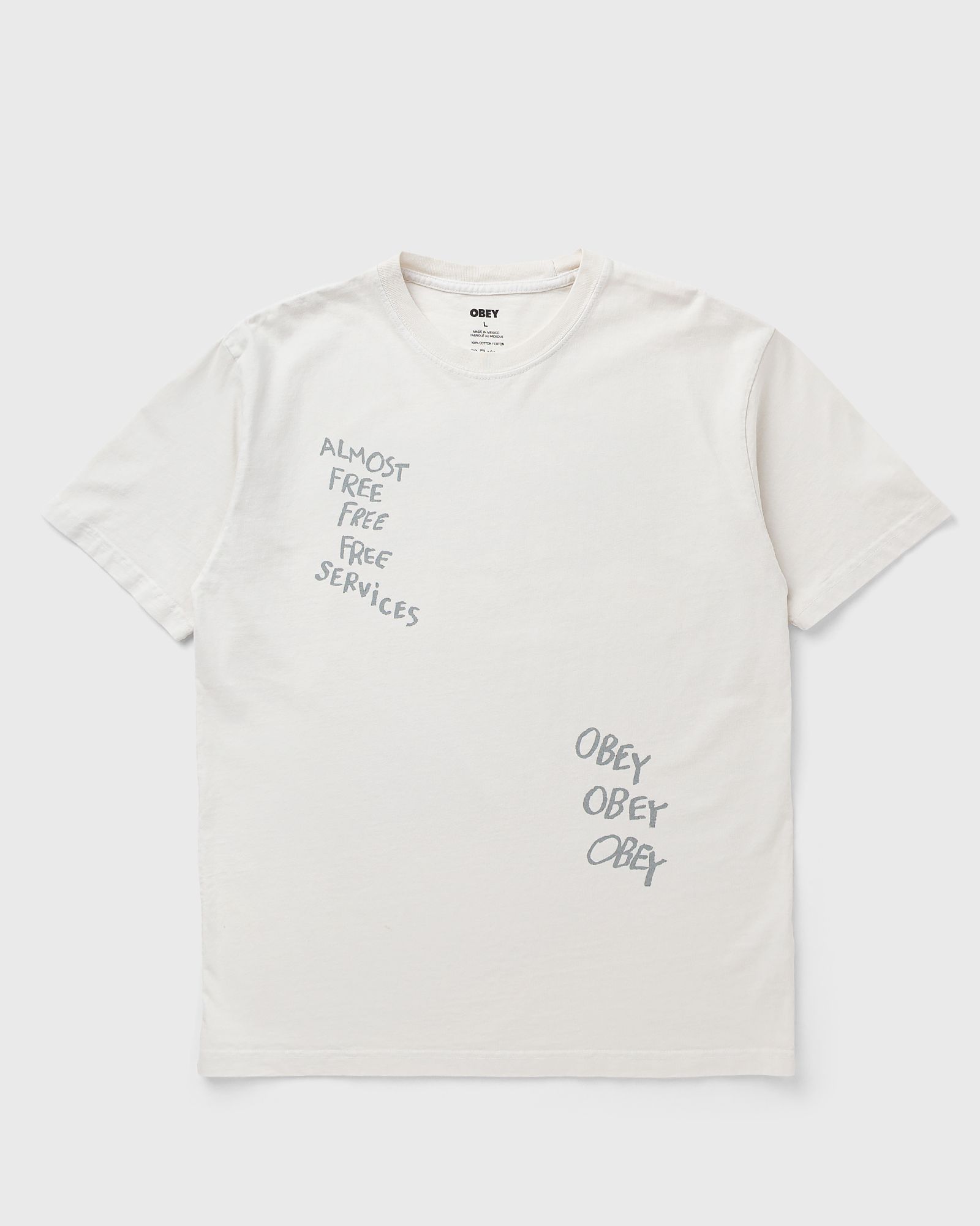 Obey CHAOS AND DISSENT TEE, white