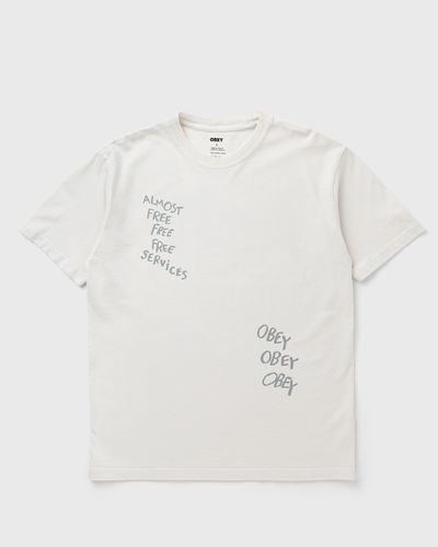 Obey CHAOS AND DISSENT TEE, white