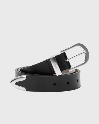 Obey CLASSIC LEATHER BELT, black