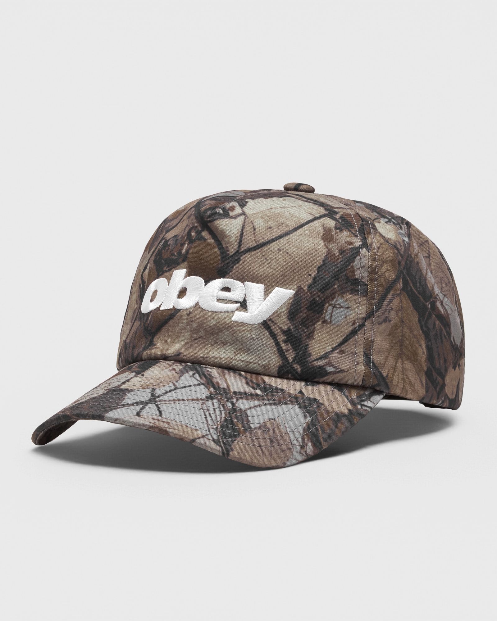 Obey DELTA 5 PANEL SNAPBACK, brown