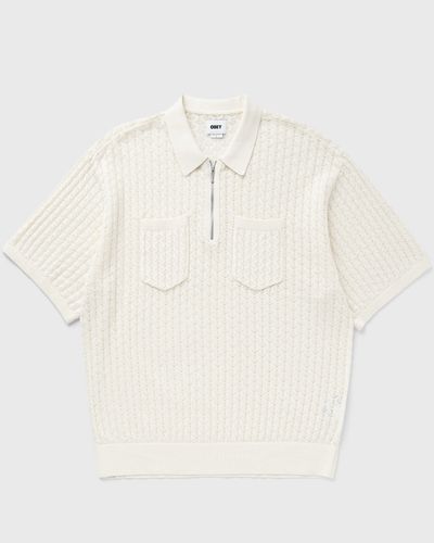 Obey GRANT QUATER ZIP SWEATER, brown