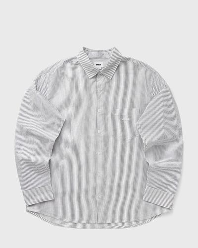 Obey Isaac woven, grey|white