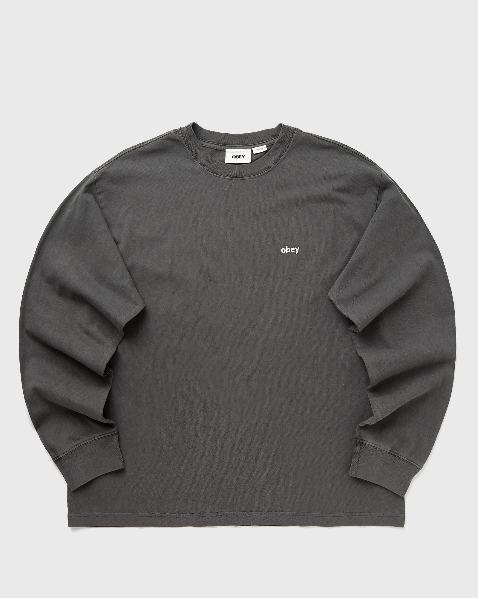 Obey LOWERCASE PIGMENT TEE LS, grey