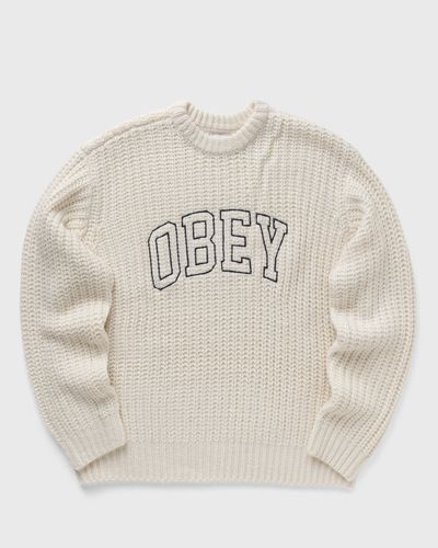 Obey Obey collegiate sweater, white