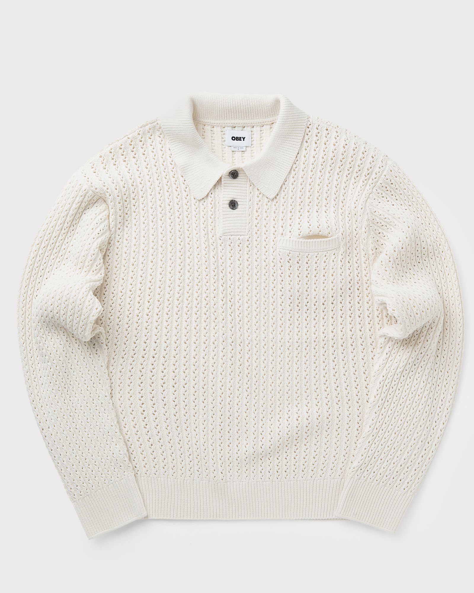 Obey Obey duane polo sweater, white