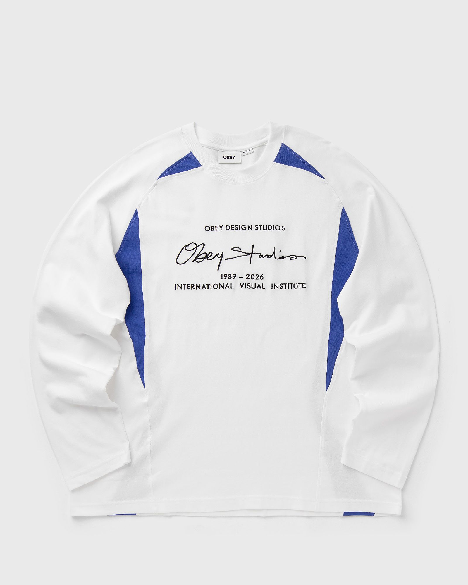 Obey Obey league shirt ls, white