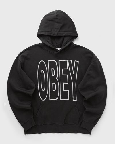 Obey Obey manor faded hood, black