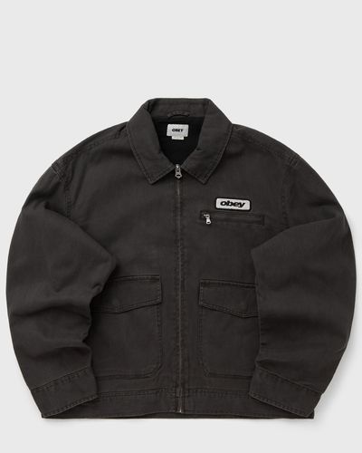 Obey Obey walter work jacket, black