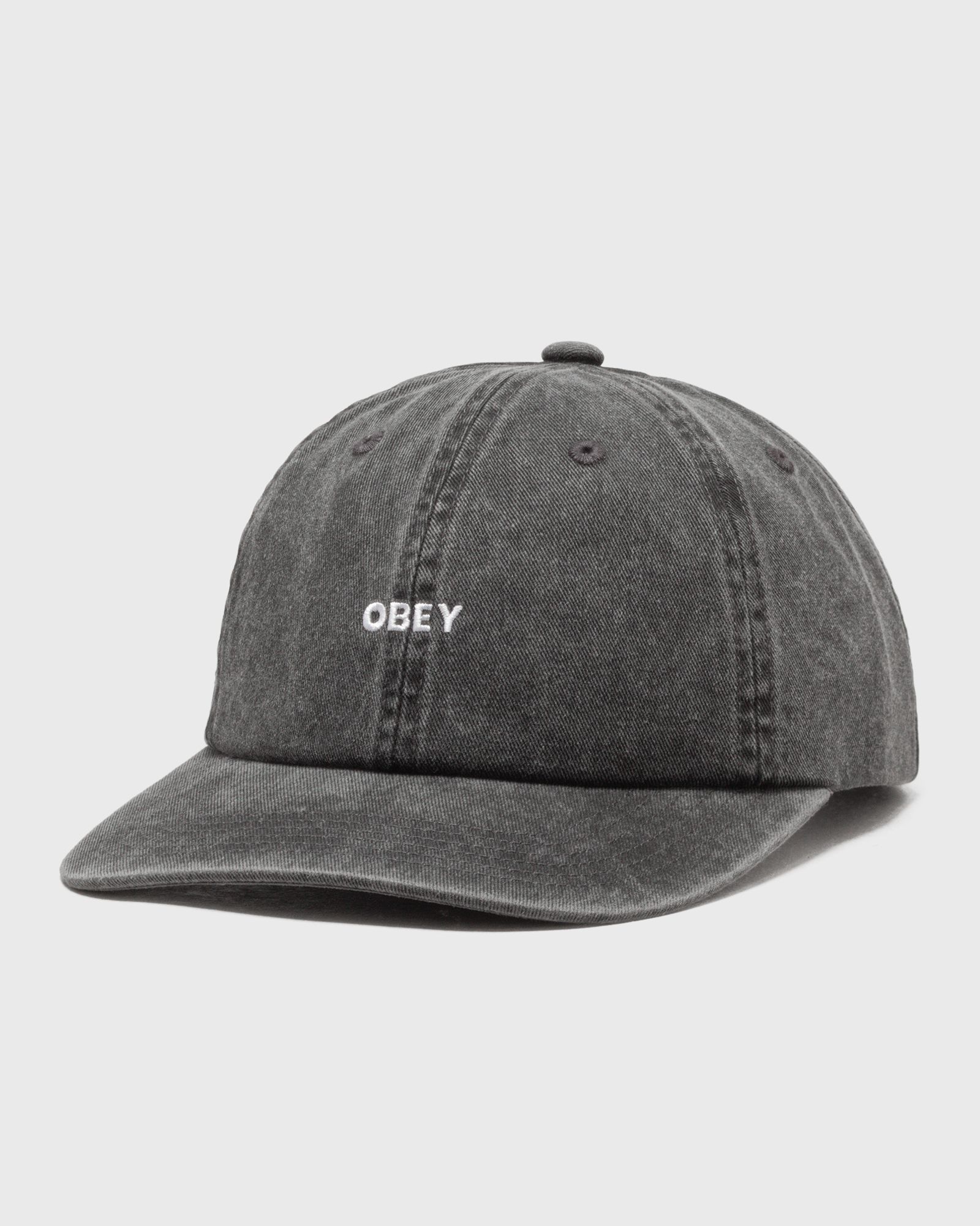Obey Pigment bold 6 panel strapback, black