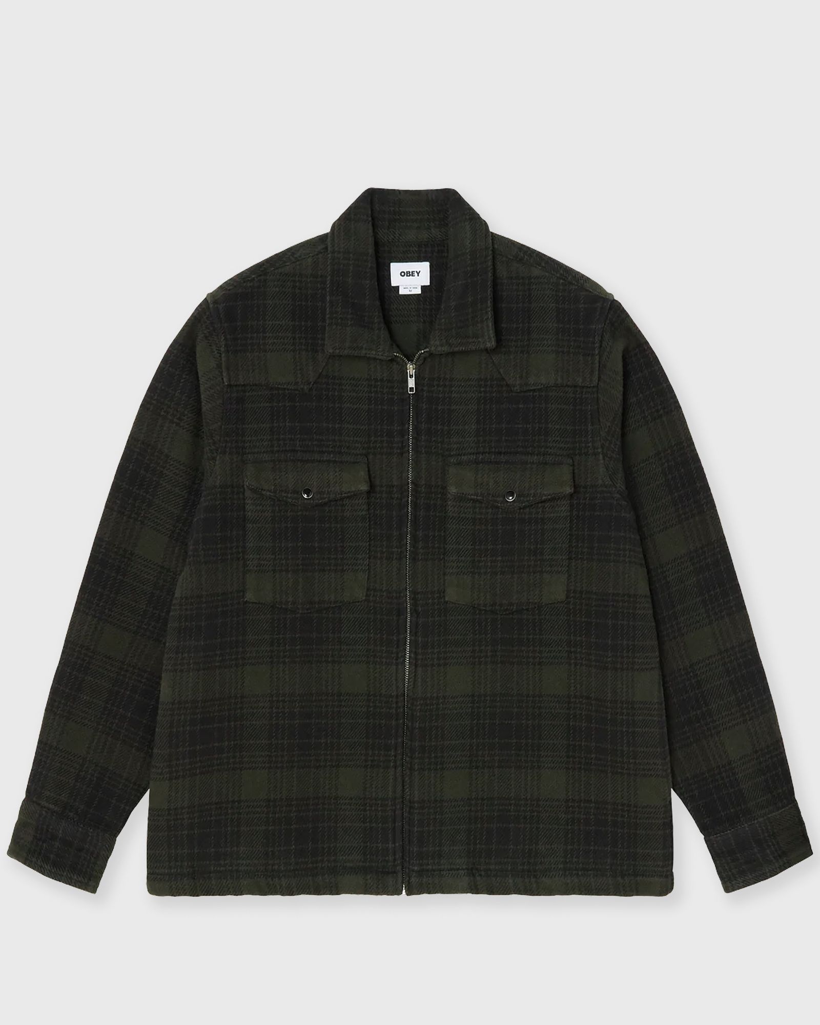 Obey WILLIE ZIP SHIRT JACKET, green