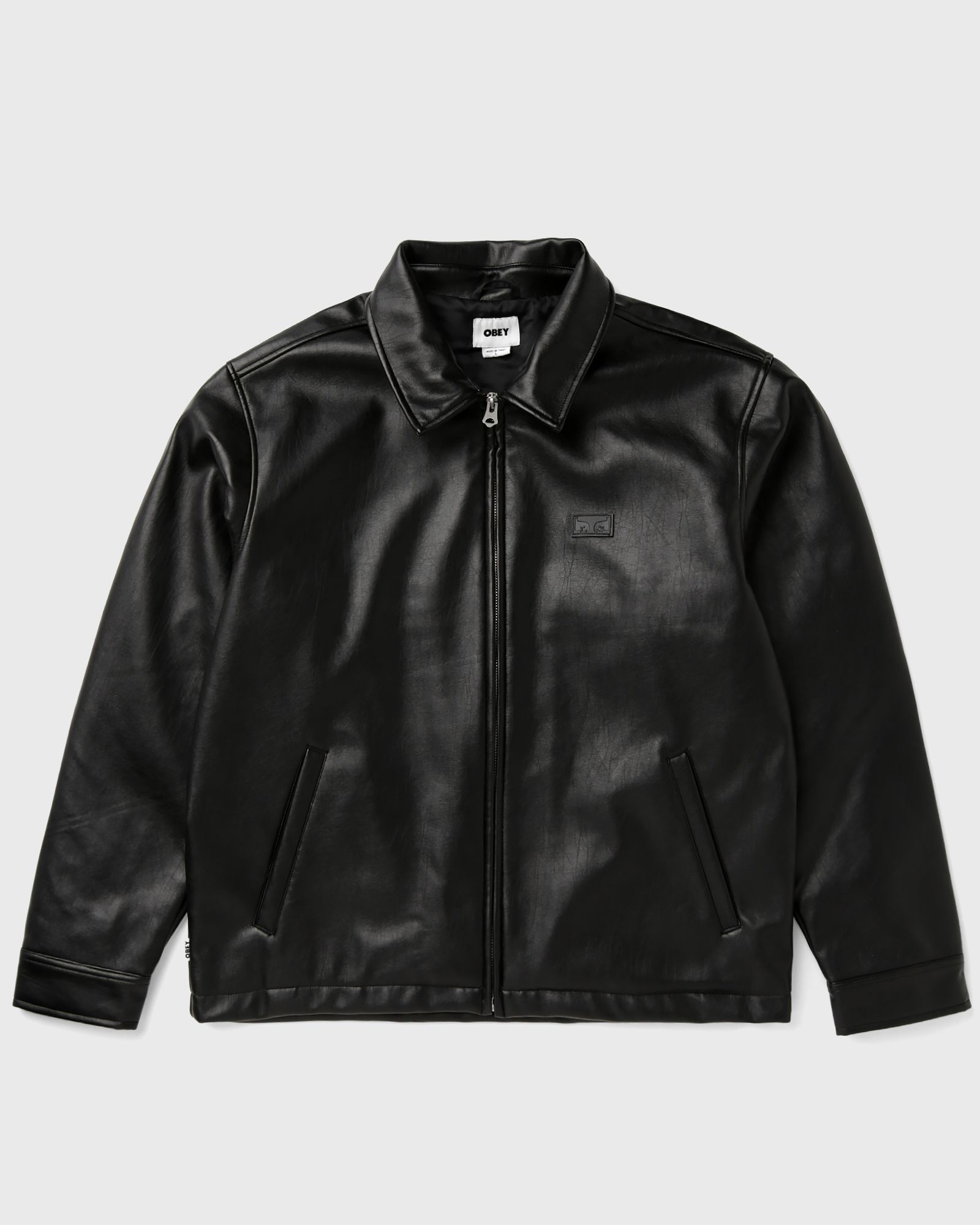 Obey WORKMAN PU JACKET, black
