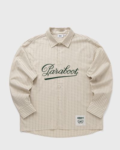 Obey X Paraboot BOCHY EMBROIDERED SHIRT, beige