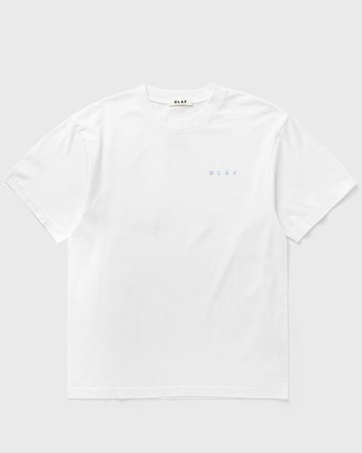 OLAF BRUSHSTROKE FACE TEE, white