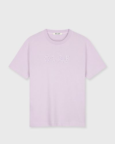 OLAF DOTTED OLAF TEES, purple