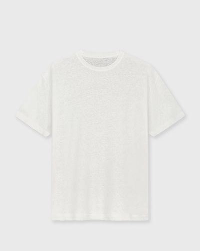 OLAF ESSENTIAL COTTON LINEN TEES, beige