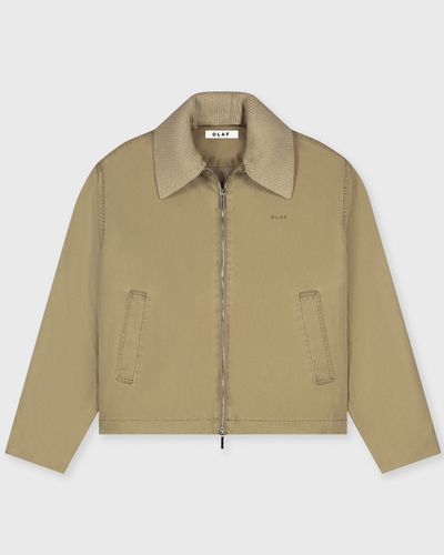 OLAF HERRINGBONE JACKET, beige