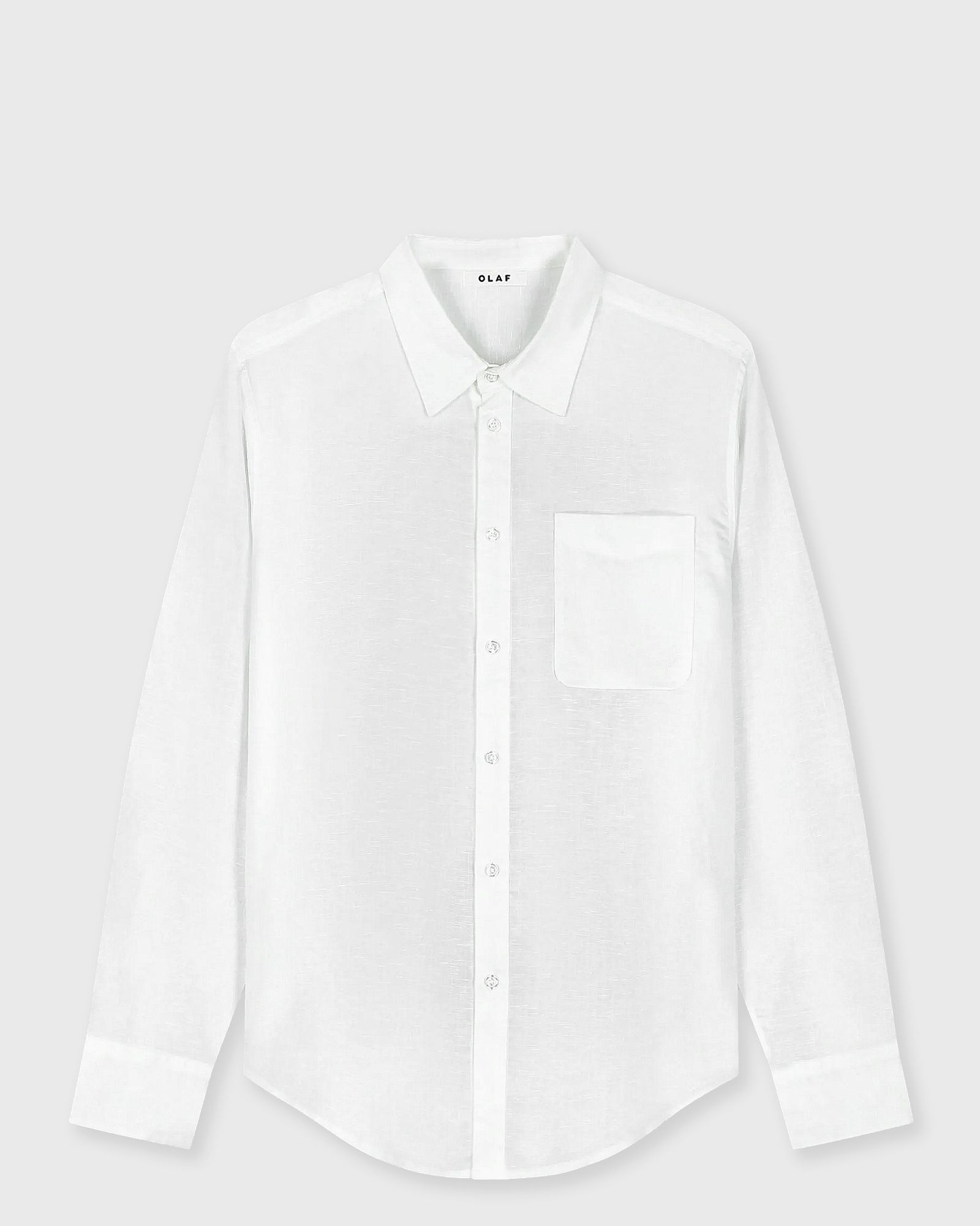 OLAF LINEN BLEND RELAXED SHIRTS, white
