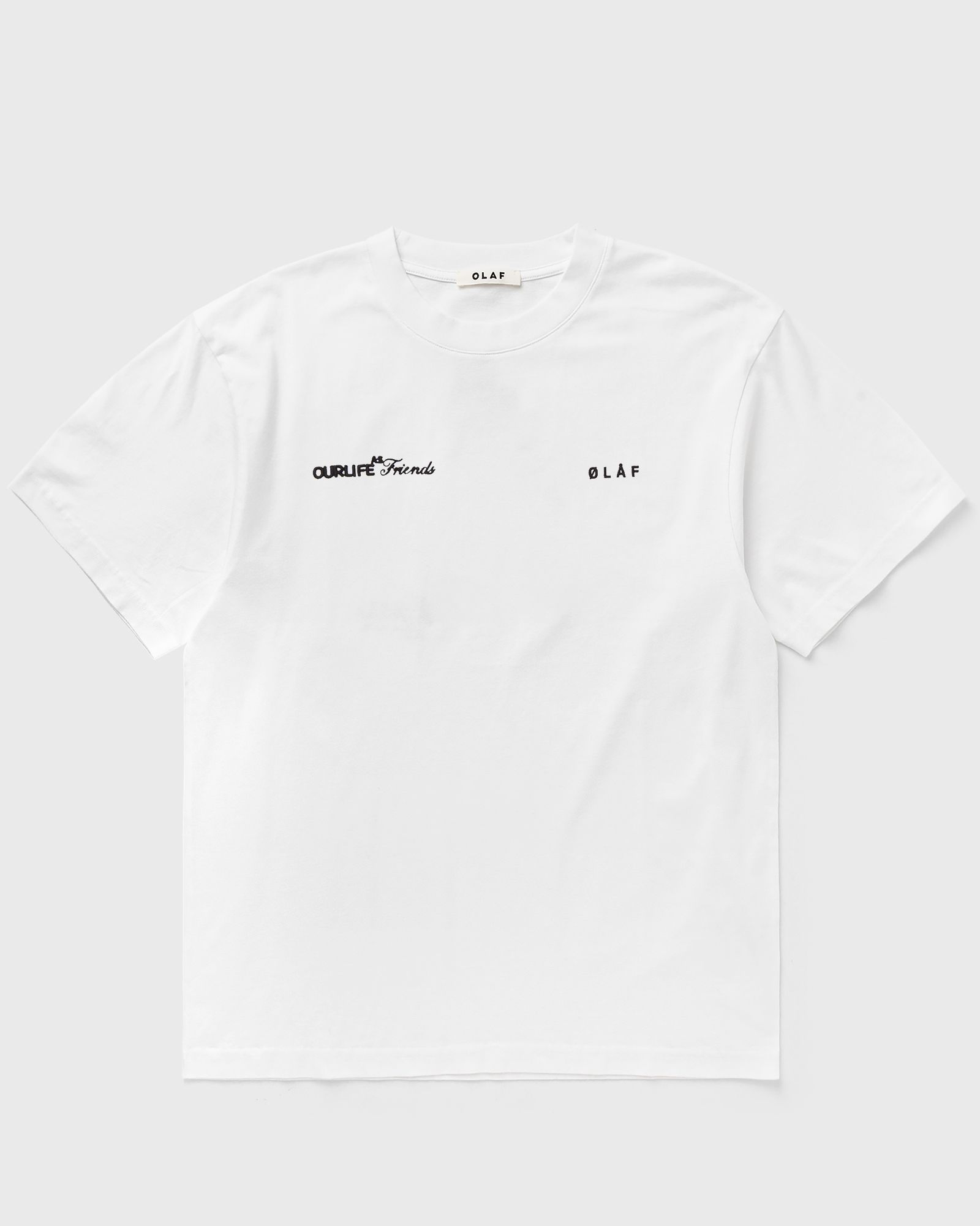 OLAF SCRIPT FRIENDS BOXY TEE, white