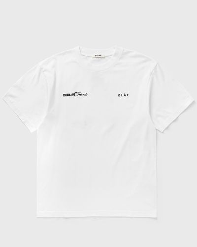 OLAF SCRIPT FRIENDS BOXY TEE, white