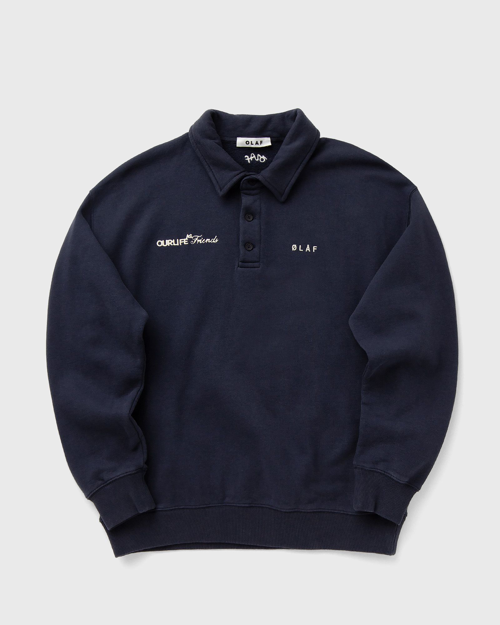 OLAF SCRIPT FRIENDS OVERSIZED POLO, blue
