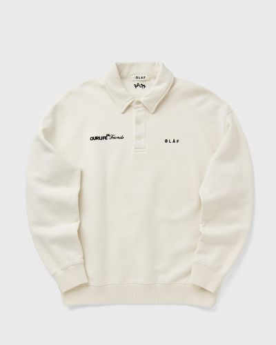 OLAF SCRIPT FRIENDS OVERSIZED POLO, beige