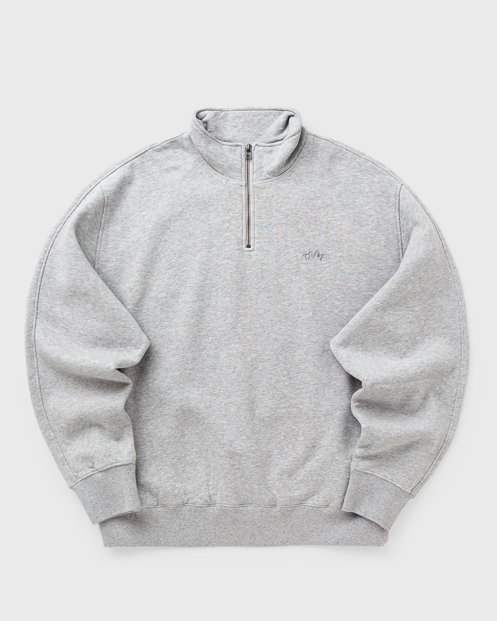 OLAF SIGNATURE ZIP MOCK, grey