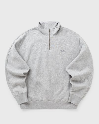 OLAF SIGNATURE ZIP MOCK, grey
