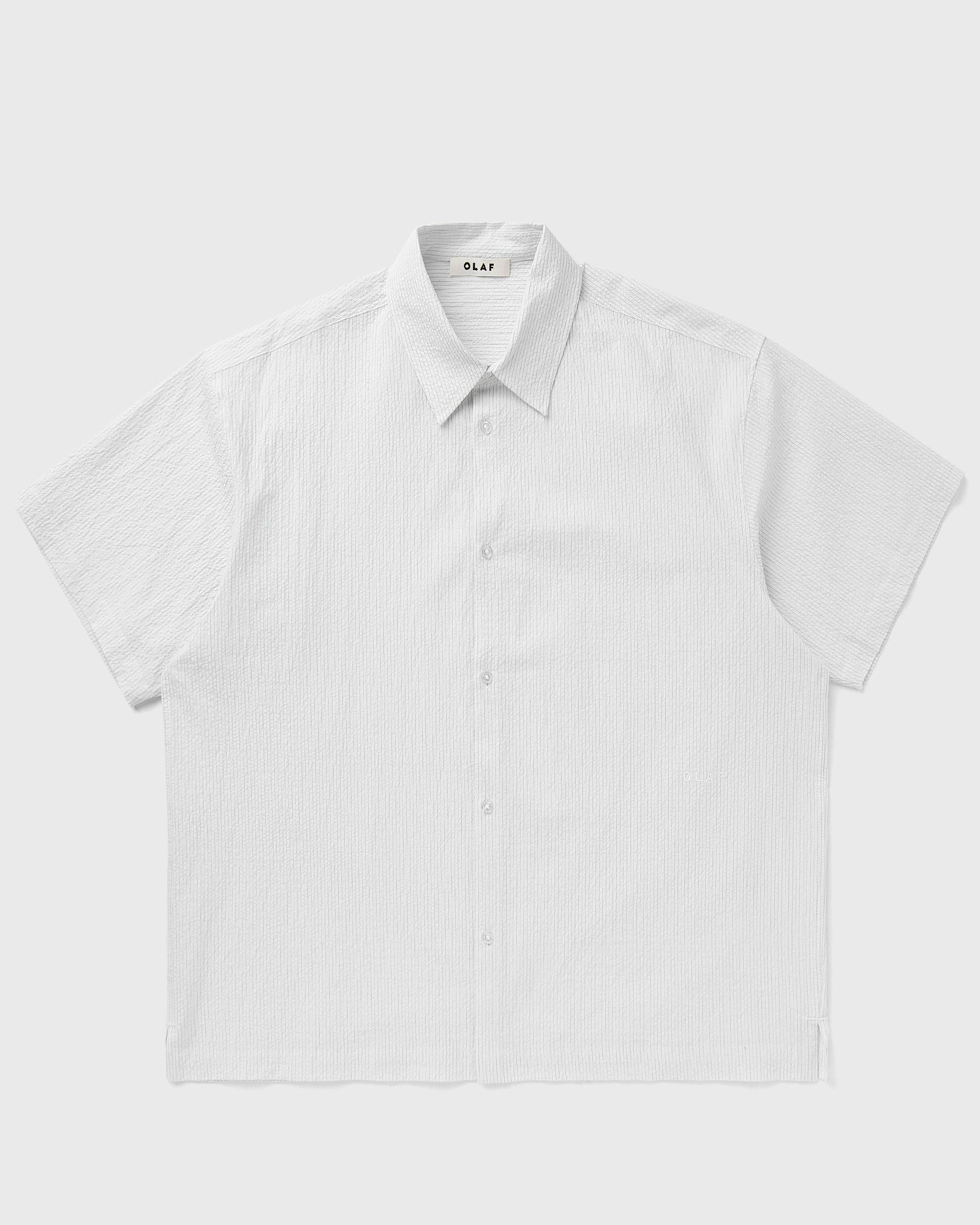 OLAF STRIPE BOXY SS SHIRT, white