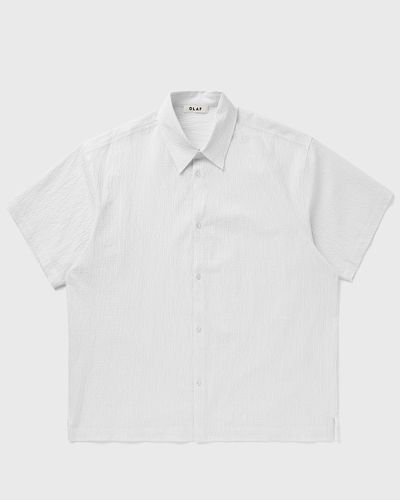 OLAF STRIPE BOXY SS SHIRT, white
