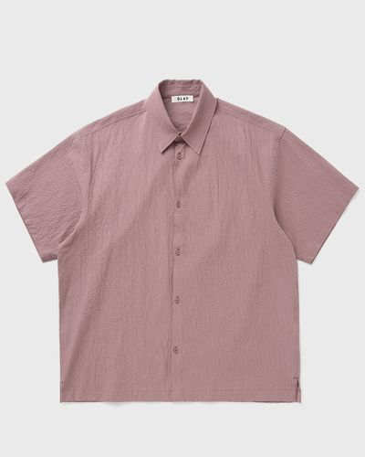 OLAF STRIPE BOXY SS SHIRT, purple