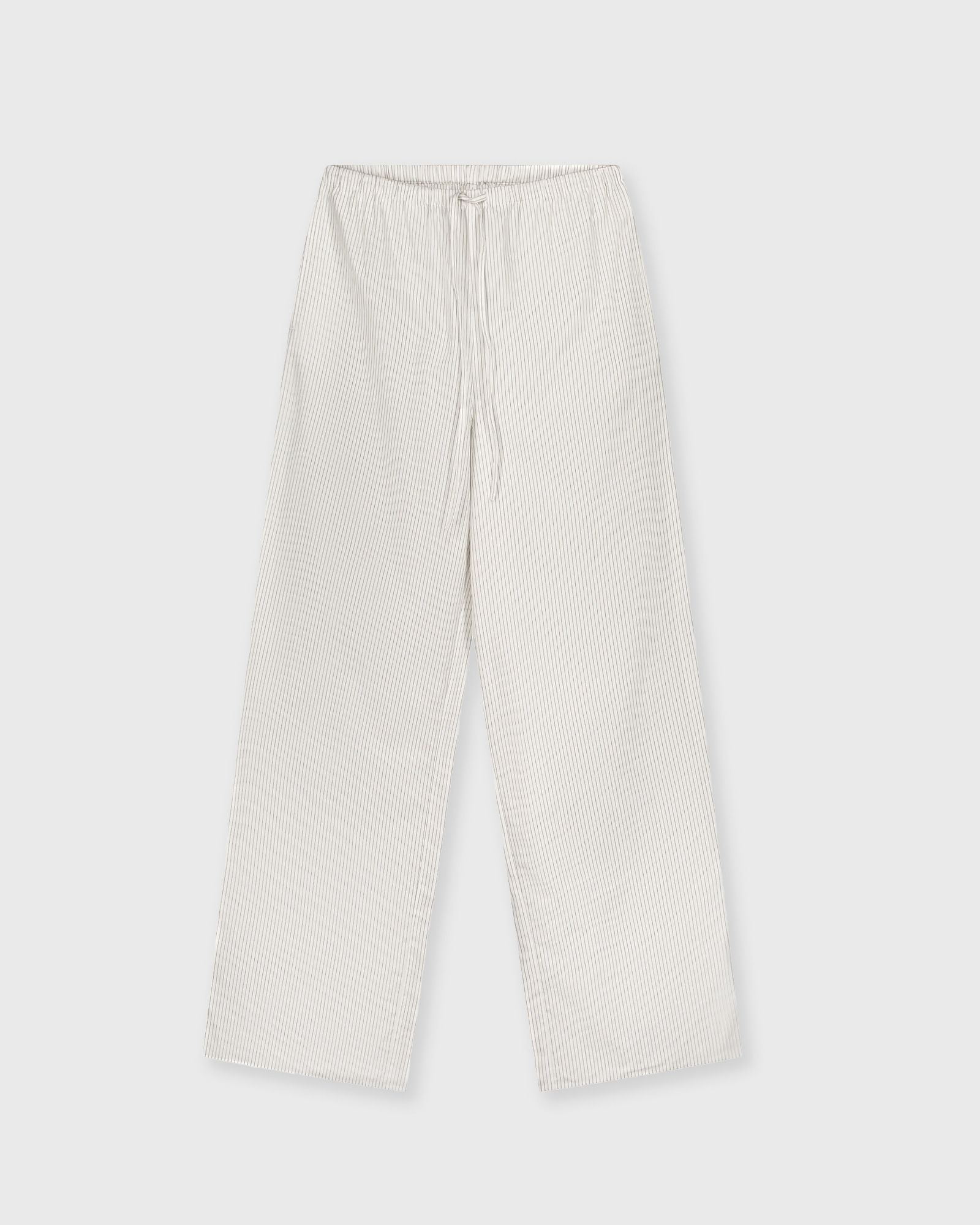 OLAF STRIPE DRAPEY PANTS, white