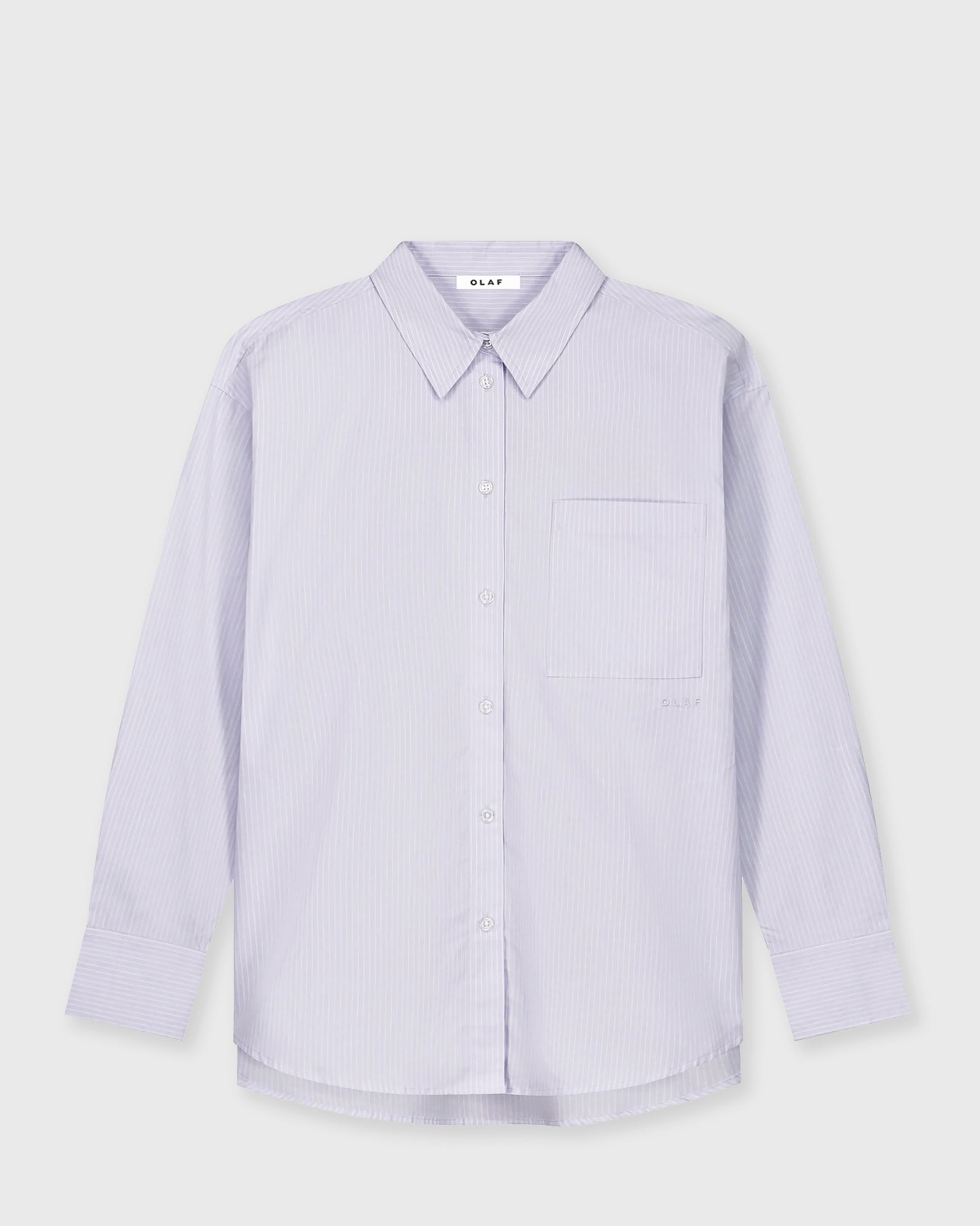 OLAF STRIPE OVERSIZED SHIRTS, white