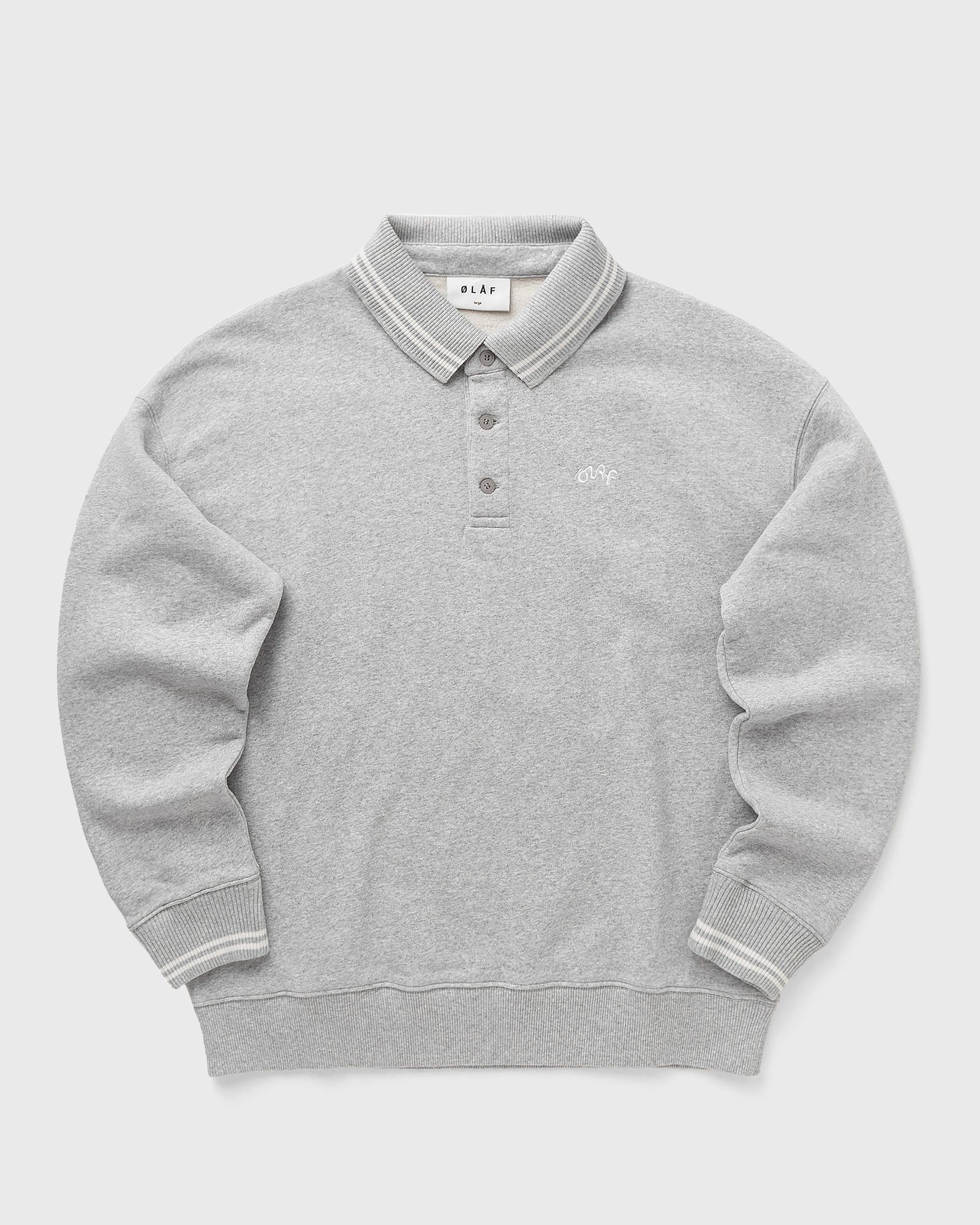 OLAF TIPPING DETAIL OVERSIZED POLO, grey