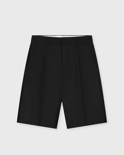 OLAF TROPICAL WOOL BLEND TAILORED SHORTS, black