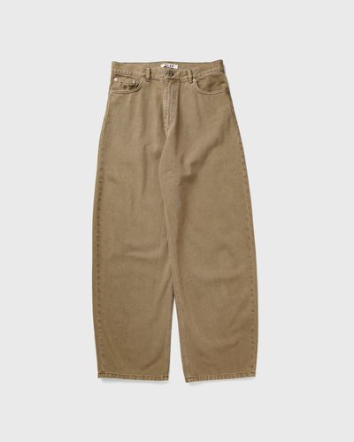 OLAF WMNS MONOGRAM BARREL LEG DENIM PANT, beige