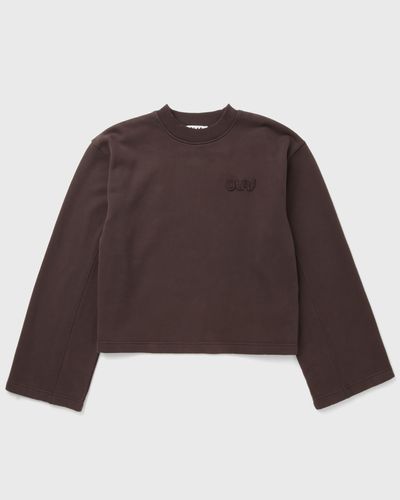 OLAF WMNS RETRO LOGO CREWNECK, brown