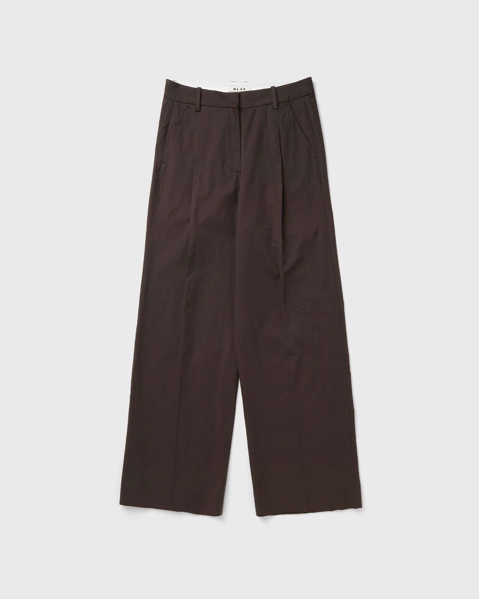 OLAF WMNS TAILORED TROUSERS, brown
